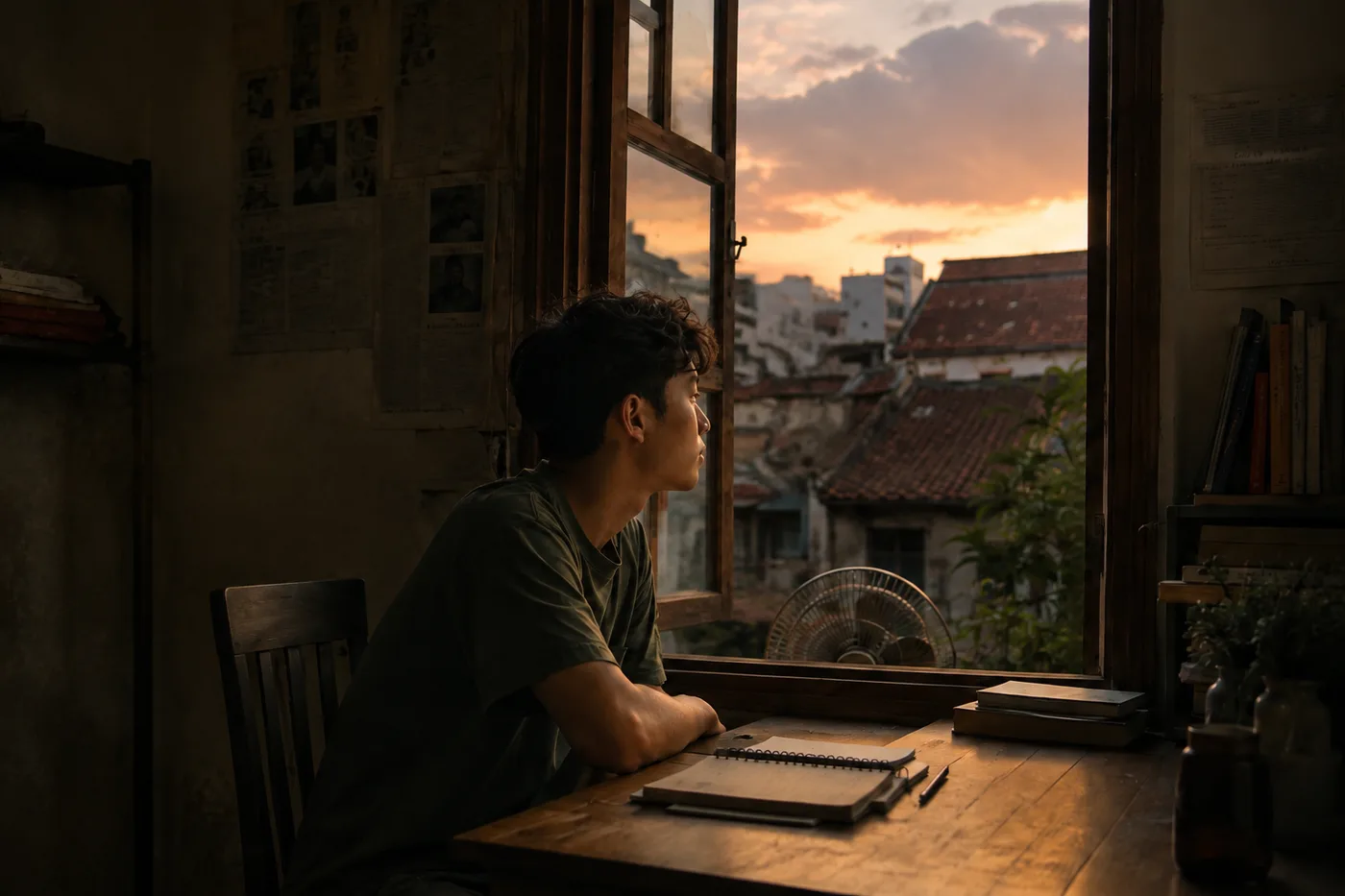 Cảnh minh họa Khoa, nhân vật trong sách DỰNG.
