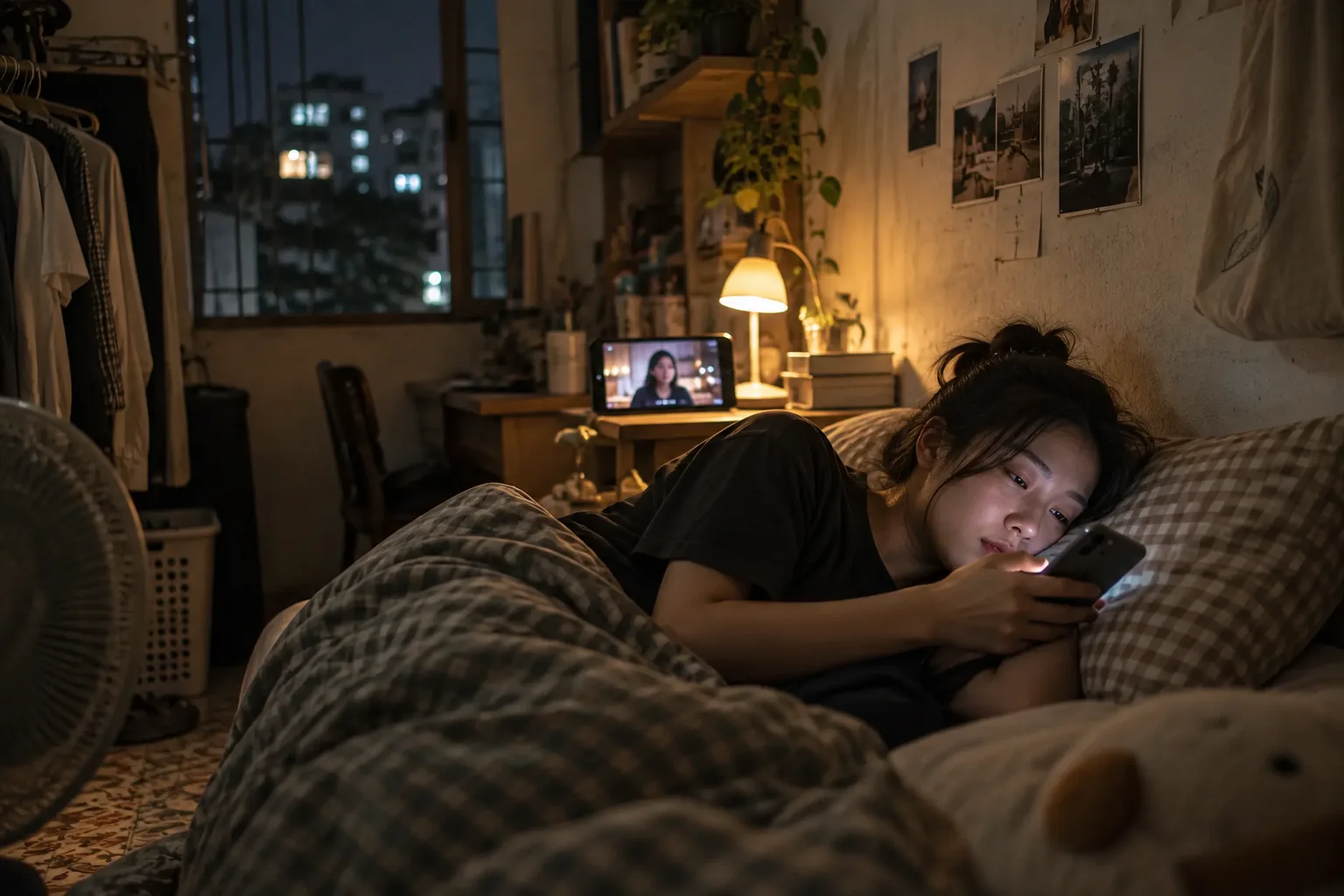 Cảnh minh họa cho câu chuyện 2: Soi gương mà không thấy mặt