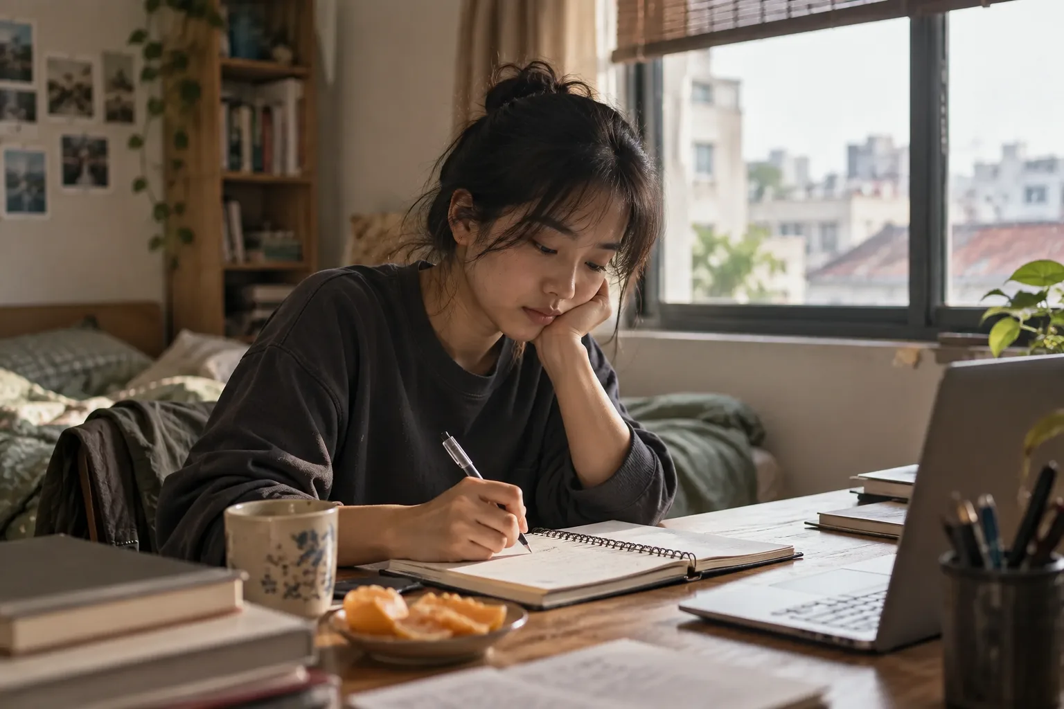 Cảnh minh họa cho câu chuyện 14: Cái sổ chữ tín với chính mình