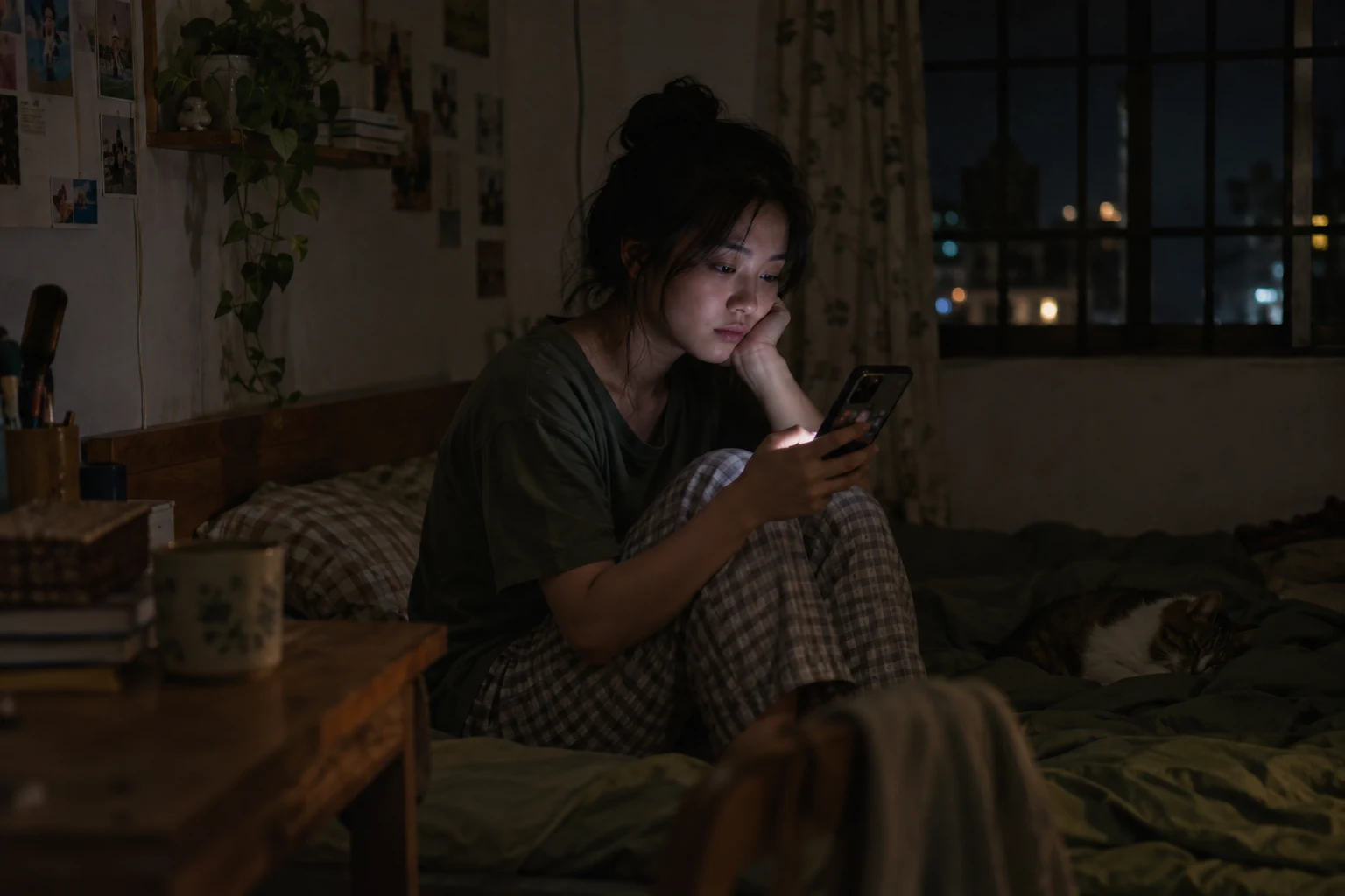 Cảnh minh họa cho câu chuyện 36: Cô đơn giữa năm trăm người theo dõi