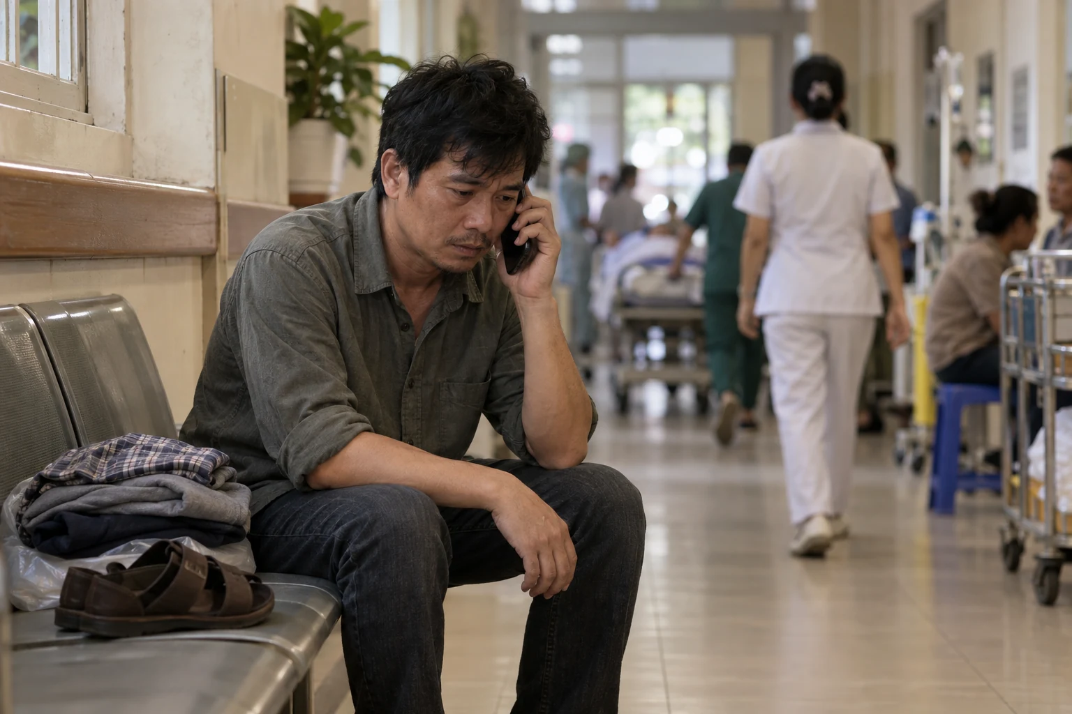 Cảnh minh họa cho câu chuyện 58: Cái neo khi sóng lớn