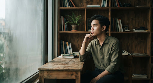 Cảnh minh họa Khoa, nhân vật trong hành trình DỰNG.