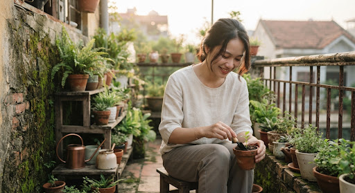 Cảnh minh họa Vy, nhân vật trong hành trình DỰNG.